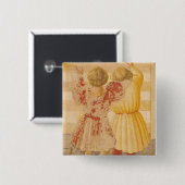 De presentatie van Mary in de tempel, 1433-34 Vierkante Button 5,1 Cm (Voorkant /achterkant)