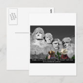 "De presidentiële kwaliteiten van de Donald's" Briefkaart (Voorkant / Achterkant)