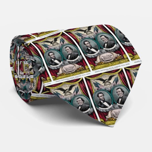 De presidentscampagne van Abraham Lincoln in 1864 Stropdas (Opgerold)