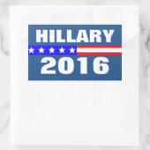 De presidentsverkiezingen van 2016 rechthoekige sticker (Tas)