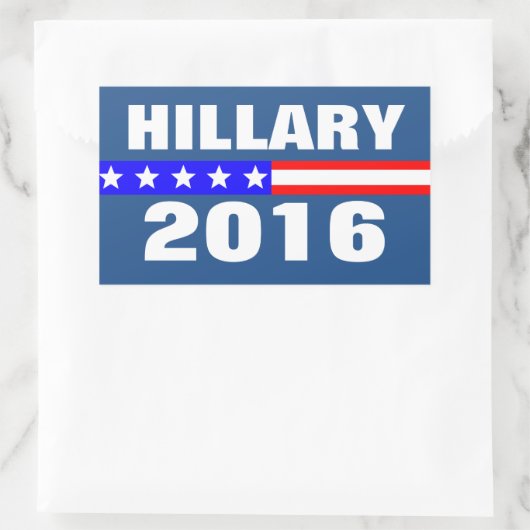 De presidentsverkiezingen van 2016 rechthoekige sticker (Tas)
