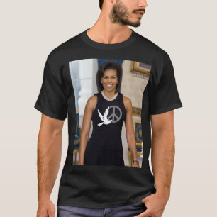 De Presidentsvrouw van Michelle Obama van Vrede T-shirt