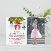De prestaties van de Nutcracker Photo Ballet Dance Kaart (Staand voorkant)