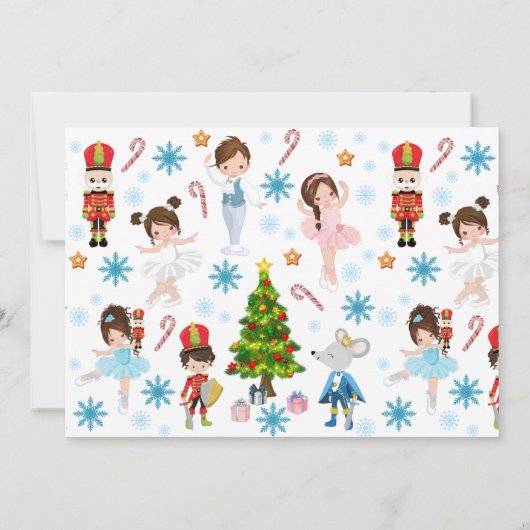 De prestaties van de Nutcracker Photo Ballet Dance Kaart (Achterkant)