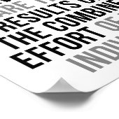 De prestaties van de organisatie poster (Hoek)