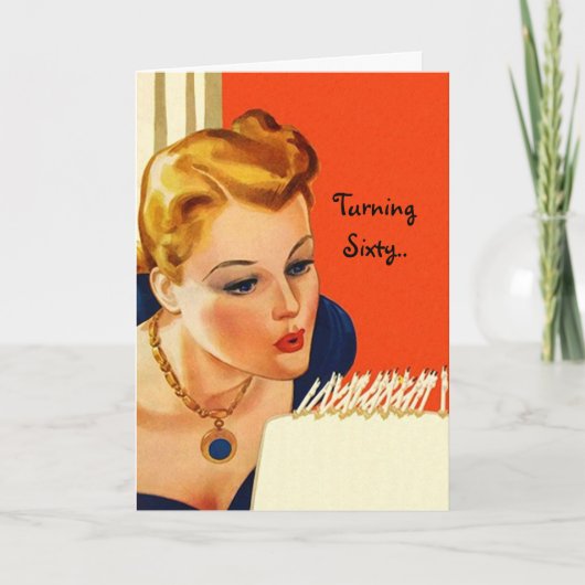 De Pret die van de Kaart van de verjaardag 60 (Voorkant)