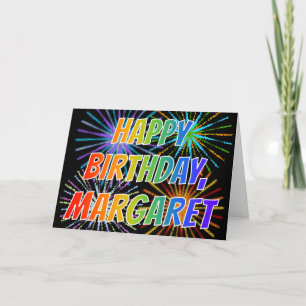 De Pret "GELUKKIGE VERJAARDAG " van "MARGARET" van Kaart