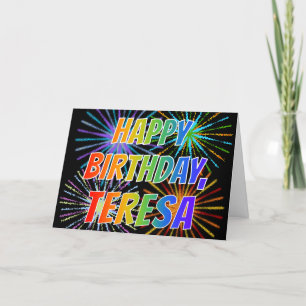 De Pret "GELUKKIGE VERJAARDAG " van "TERESA" van Kaart