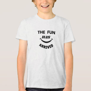 De pret is gearriveerd met een grappig kinder t-sh Tri-Blend shirt