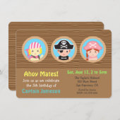 De pret plagi?ërt de Partij van de Verjaardag van Kaart (Voorkant / Achterkant)