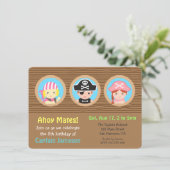 De pret plagi?ërt de Partij van de Verjaardag van Kaart (Staand voorkant)