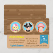 De pret plagi?ërt de Partij van de Verjaardag van Kaart (Voorkant / Achterkant)