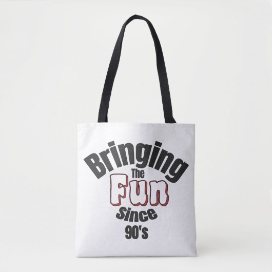 De pret sinds de jaren '90 tote bag (Voorkant)