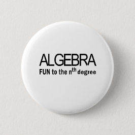 De pret van de algebra _aan de nth graad ronde button 5,7 cm