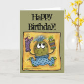 De Pret van de Marionet van de sok Kaart (Gele Bloem)