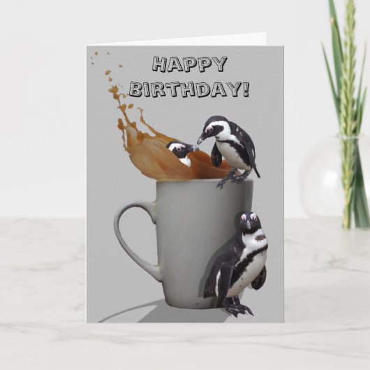 De pret van de pinguïn! kaart (Voorkant)