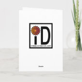 De Pret van de Snuisterij van Kerstmis Feestdagen Kaart (Achterkant)