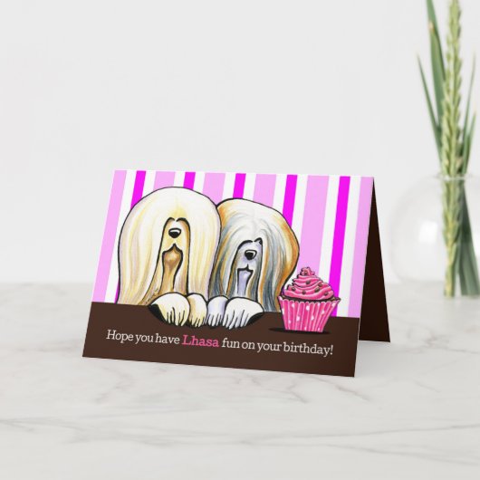 De Pret van de Verjaardag van Lhasa Kaart (Voorkant)