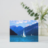 de pret van de vredesvreugde en het gelukkige meer feestdagenkaart (Staand voorkant)