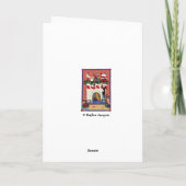 DE PRET VAN KERSTMIS FEESTDAGEN KAART (Achterkant)