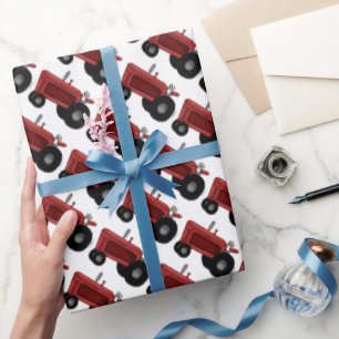 De pret verpakkend document van de Tractoren van Cadeaupapier