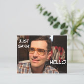 De pretbriefkaart van Sayin enkel A Feestdagenkaart (Staand voorkant)