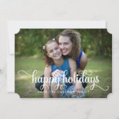 De prettige feestdagen (plural:) Elegante Kaart (Voorkant)