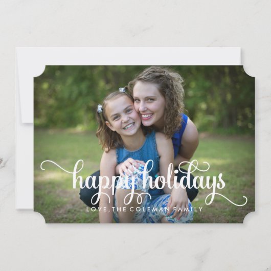 De prettige feestdagen (plural:) Elegante Kaart (Voorkant)