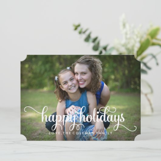 De prettige feestdagen (plural:) Elegante Kaart (Staand voorkant)