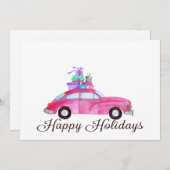 De prettige feestdagen (plural:) Klassieke Kaart (Voorkant / Achterkant)