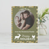 De prettige feestdagen (plural:) Moderne Feestdagenkaart (Staand voorkant)