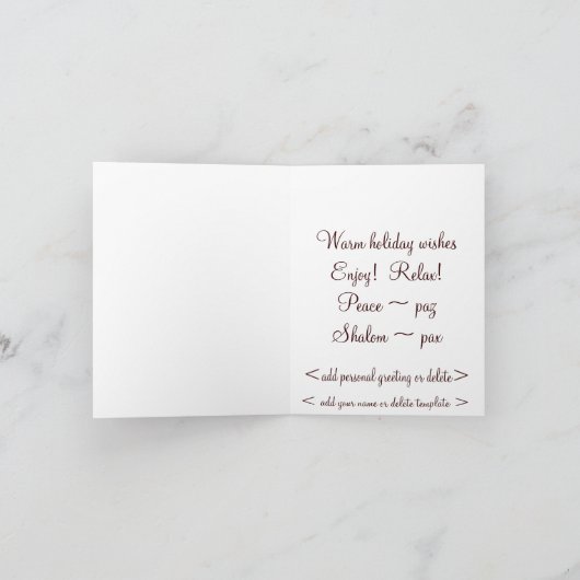 De prettige feestdagen (plural:) Tropische Groeten (Binnen)