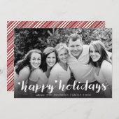 De prettige feestdagen (plural:) Witte Groet van Feestdagenkaart (Voorkant / Achterkant)