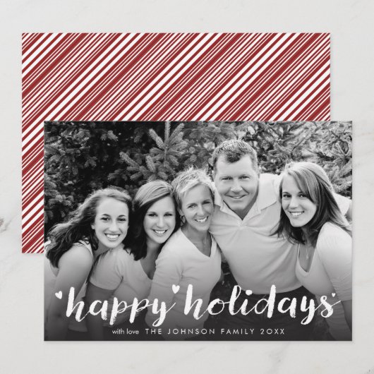 De prettige feestdagen (plural:) Witte Groet van Feestdagenkaart (Voorkant / Achterkant)