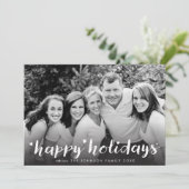 De prettige feestdagen (plural:) Witte Groet van Feestdagenkaart (Staand voorkant)