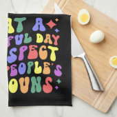 De Pride Maand met regenboog Theedoek (Quarter Fold)