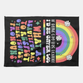 De Pride Maand met regenboog Theedoek (Horizontaal)