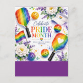 De Pride Pickleball Regenboog thema Briefkaart (Voorkant)