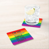 De Pride Rainbow thema LGBTQ Kartonnen Onderzetters (Insitu)