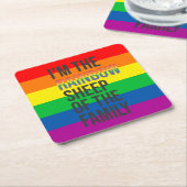 De Pride Rainbow thema LGBTQ Kartonnen Onderzetters (Schuin)