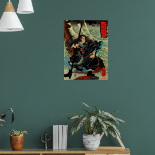 De priester Wu Song Utagawa Kuniyoshi Poster