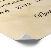 De priesterlijke zegen op bijbelscroller poster (Hoek)