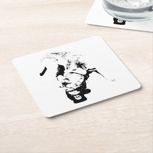 De prijs in ontvangst nemen – Lab Sketch Kartonnen Onderzetters (Schuin)