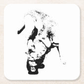 De prijs in ontvangst nemen – Lab Sketch Kartonnen Onderzetters (Voorkant)