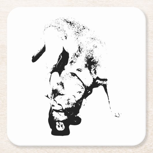 De prijs in ontvangst nemen – Lab Sketch Kartonnen Onderzetters (Voorkant)