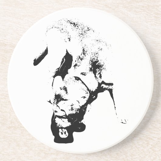 De prijs in ontvangst nemen – Lab Sketch Zandsteen Onderzetter (Voorkant)