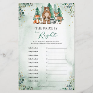 De prijs is goed voor Baby shower- en wildbossen g