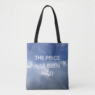 De prijs is Inspirerend Christelijk betaald Tote Bag