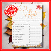 DE PRIJS IS JUIST Baby shower Game Little Pumpkin Kaart