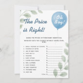 De prijs is juist Douche Spel Ballon Eucalyptus Kaart (Voorkant)